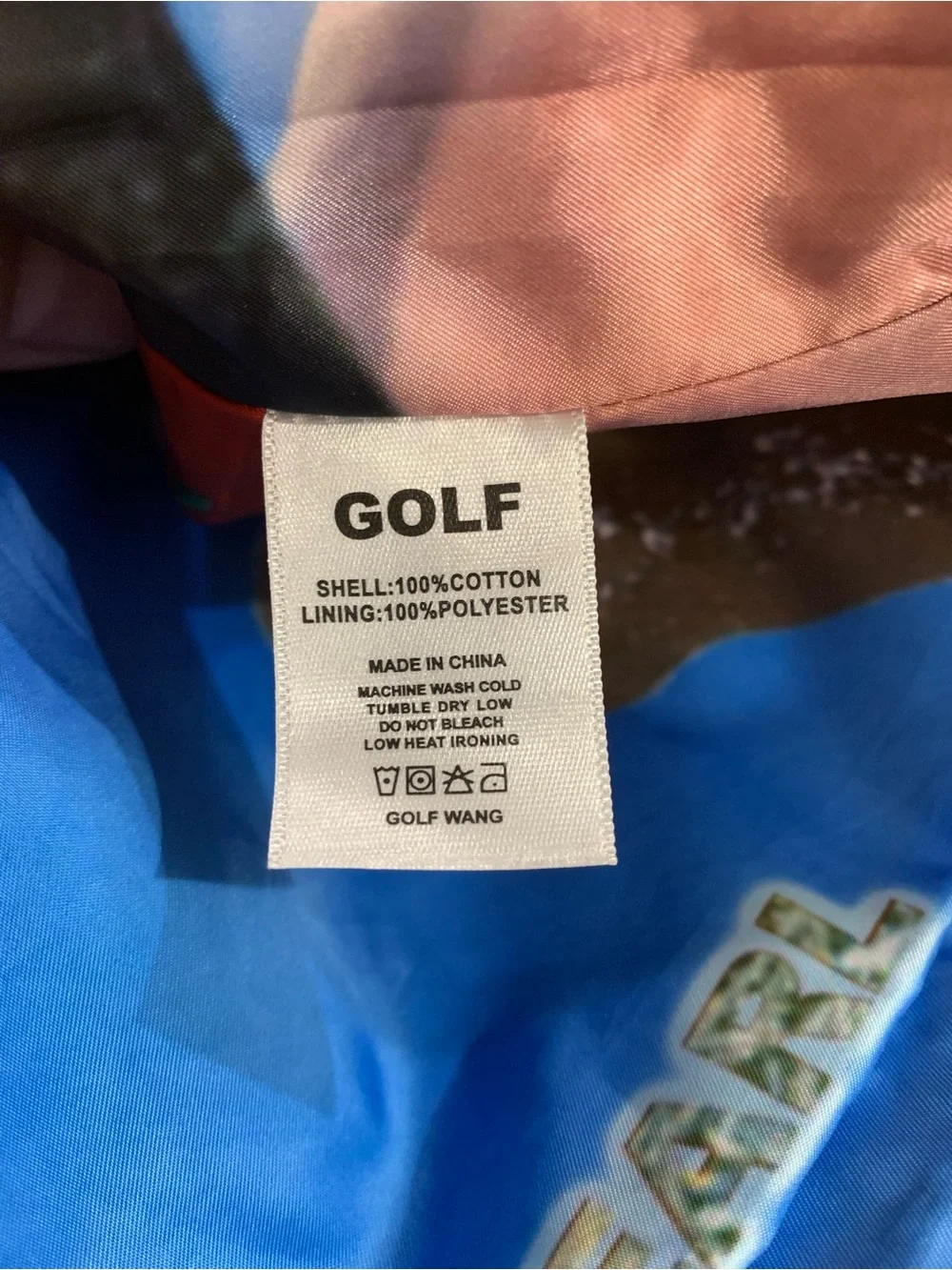 Golf Wang Kill Cat Tan Zip Jacket Cat Graphic Liner Size Large Streetwear Design